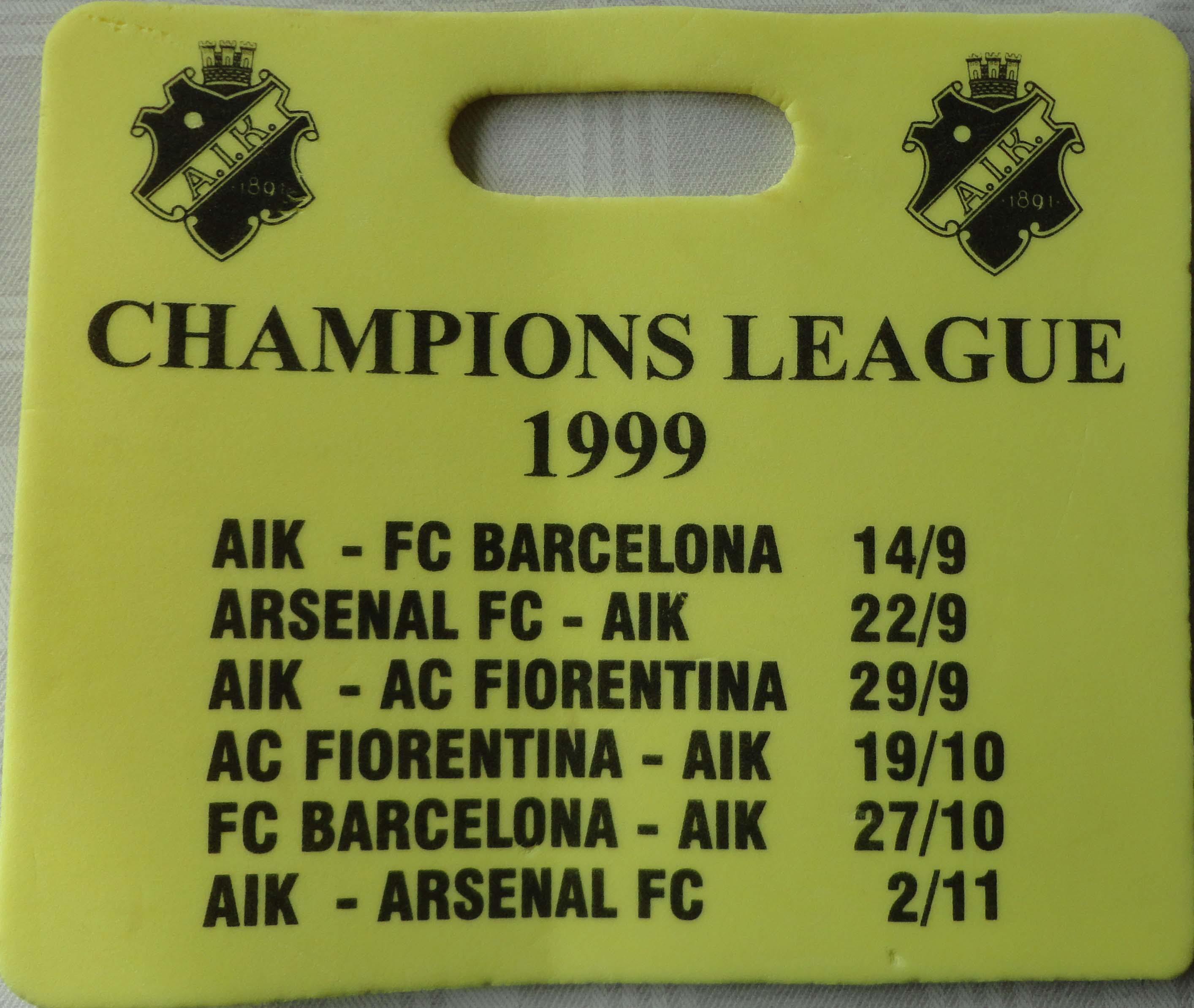 A.I.K. i Championsleague1999